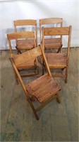 ANTIQUE FOLDING KIDS CHAIRS