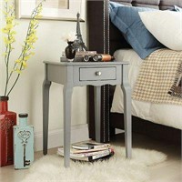 FROST GREY FINISH SIDE TABLE