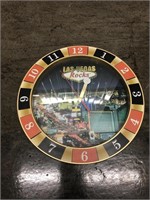 Las Vegas Rocks Roulette Wheel Clock