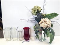 assorted vases, shipping is NOT recommended, but