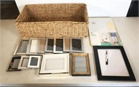 basket, frames, organizer