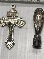 Large Cross Pendant and religious handle
