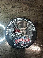 Vintage Las Vegas Wranglers Kelly Cup Playoff Puck