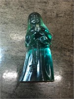 Vintage Glass Praying Nun Statue