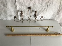 TOWEL HOLDER AND WALL CANDLE HOLDER
