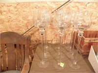 9 TALL GLASSES, 22" TALL