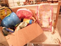 BOX OF CHILDRENS TOYS, MOSTLY GIRLS