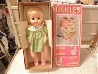 TICKLES DOLL IN BOX DATED 1963, LOOKS TO BE NEW?