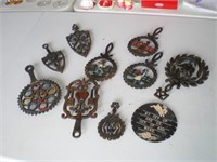 Trivet Lot, Cast Iron, Cast Aluminum