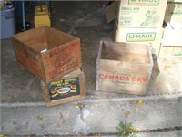 Crates, Wooden with Advertising