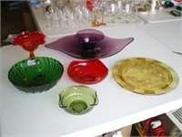 Glassware: Viking Glass, Depression Cake Plate