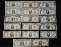 Assorted Federal Reserve Notes and Other Bills