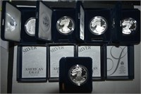 5 US Mint Proof American Eagles