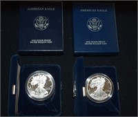 2 Proof Silver American Eagles