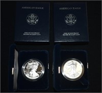 2 Proof Silver American Eagles