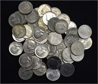 50 Assorted Kennedy Half Dollars