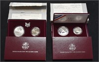 2 US Mint 1992 U.S. Olympic 2-Coin Sets