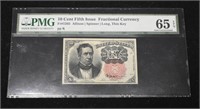 10¢ Fractional Currency Note PGM Certified