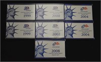 7 US Mint Proof Sets