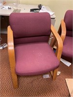 Wood frame office chairs set of 2 need cleaned