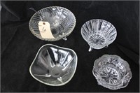 Beautiful crystal footed bowls and more