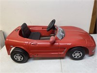 Plastic pedal car