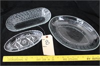 Gorgeous glass/crystal boats and dishes lot