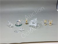 collection small crystal ornaments