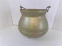 Made in England, Hammered Footed Pot with Handle