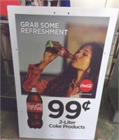 Large Coca Cola Ad on Plexiboard