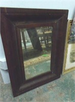 Antique Wooden Framed Mirror