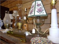 Shelf Lot, Lamps and Misc. Decor