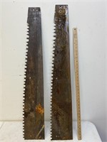 Large antique saw blades