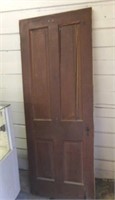 Old Wooden Project Door, 4 Panels