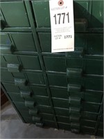 27 drawer metal bin (empty)