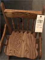Kids wooden rocking chair