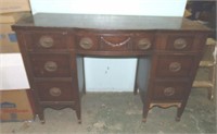 Old Desk with Metal Drawer Pulls