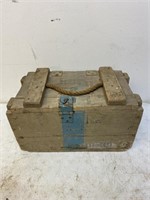 Antique cannon ammo crate