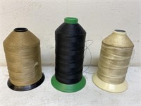 Large spools of thread