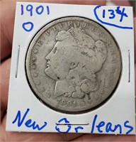 1901 O US morgan silver dollar New Orleans