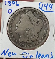 1896 O US Morgan silver dollar New Orleans