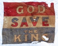 Original God Save The King Coronation Flag Banner