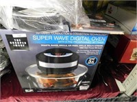 NEW IN BOX BE SHARPER IMAGE SUPER WAVE DIGITAL OVE
