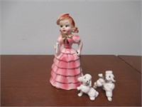 Vintage Southern Bell with Puppies