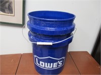 2  Lowes Blue Buckets
