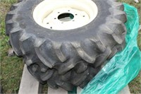 (2) 9.5-16; FRONT TRACTOR TIRES, 90% REMAINING