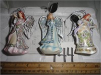 3 pc Angel ornaments 4"