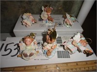 Angel Heirloom ornaments-6 pc-3"