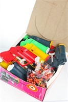 Plastic Toy BB Guns in Display Box c1950s