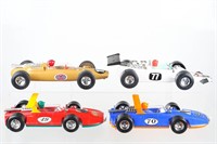Group of 4 Plastic Indy Cars